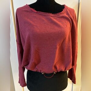Free People Medium Pullover Sweater /Faded Red / Retail $88